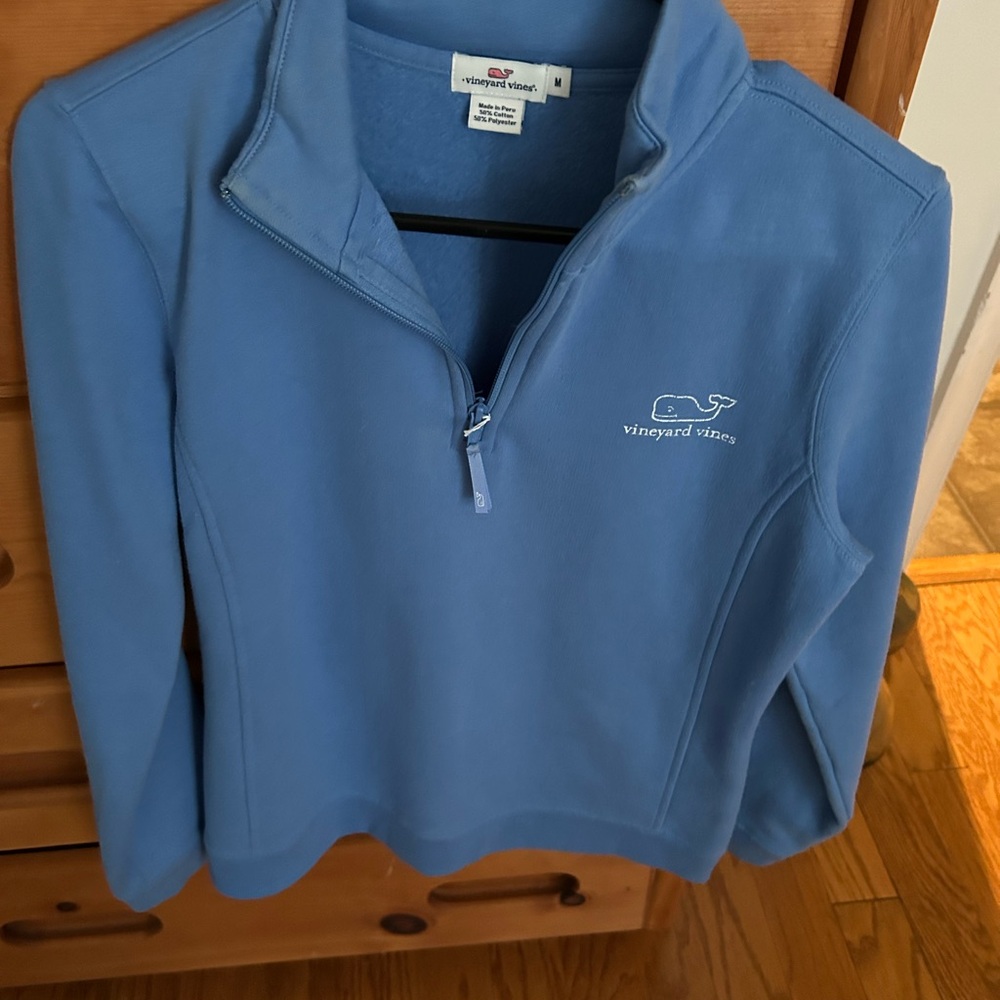 Vineyard Vines Light Blue Half-Zip Sweater